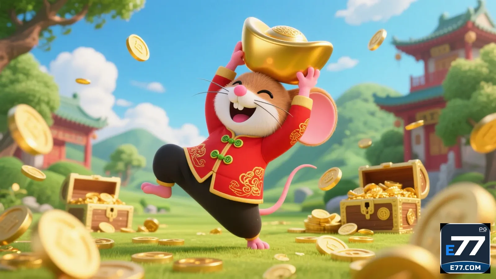 Jogadores se divertindo em uma mesa de pôquer online na plataforma e77, confiável e premium.